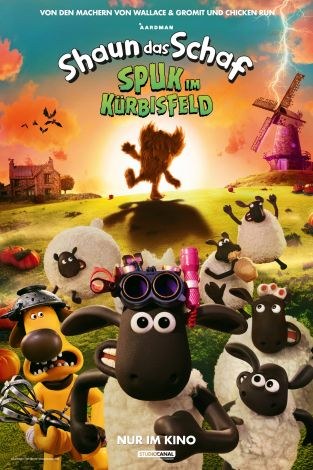 Filmplakat: SHAUN DAS SCHAF – SPUK IM KÜRBISFELD